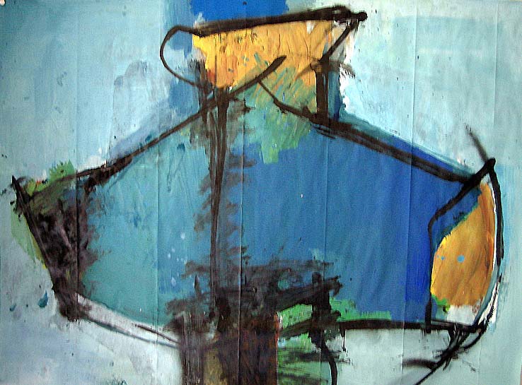 barque bleue